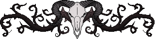 Rams skull with thorny vines wrapping it. sourced from https://www.tumblr.com/thispoisonedone/715813779413319680/usage-rules-here?source=share